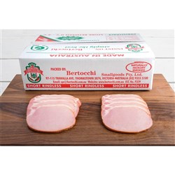 BERTOCCHI SHORT CUT RINDLESS BACON 5KG