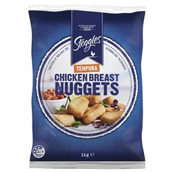 STEGGLES TEMPURA CHICKEN NUGGET 1KG