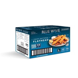 BLUE WAVE CRISPY BATTERED FLATHEAD 60 X 50GM (3KG)