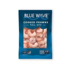 BLUE WAVE 31/40 COOKED PRAWN TAIL OFF 700GM