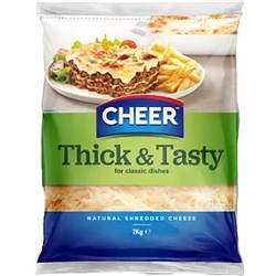 CHEER THICK TASTY SHREDDED CHEESE 2KG