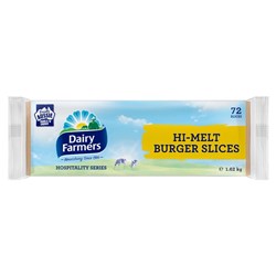 DAIRY FARMER'S HI MELT SLICED BURGER CHEESE 1.62KG