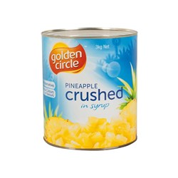 GOLDEN CIRCLE PINEAPPLE CRUSH IN SYRUP A10