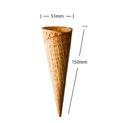 SCANDINAVIAN CONE COMPANY FLAT TOP #5 WAFFLE CONE C 216'S