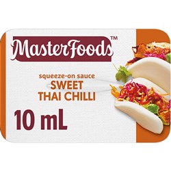 MASTERFOODS THAI SWEET CHILLI SAUCE P/C 100 X 10ML