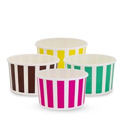 ALFRESCO STRIPE PAPER CUP ICE CREAM 5OZ 1000's