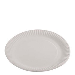 CAPRI 9" WHITE PAPER PLATE 500's (230MM)