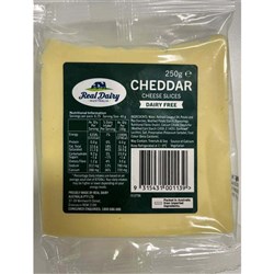 REAL DAIRY DAIRY FREE CHEESE SLICES 250GM