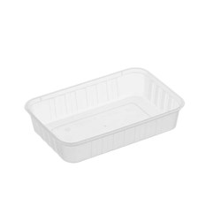 GENFAC 500ML CLEAR RIBBED CONTAINER 500's