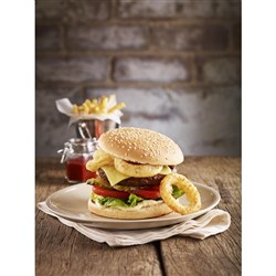 SPEEDIBAKE 5" WHITE HAMBURGER BREAD BUN 72 X 87GM