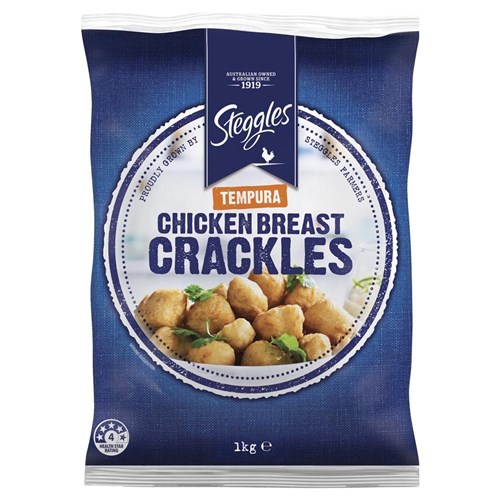 STEGGLES TEMPURA CHICKEN CRACKLES 1KG