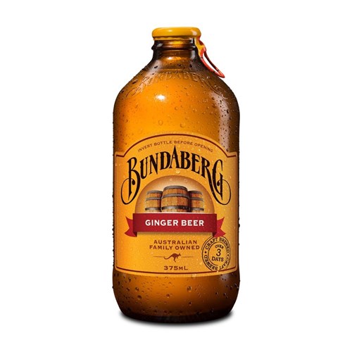 BUNDABERG BREWED DRINKS GINGER BEER 24 X 375ML