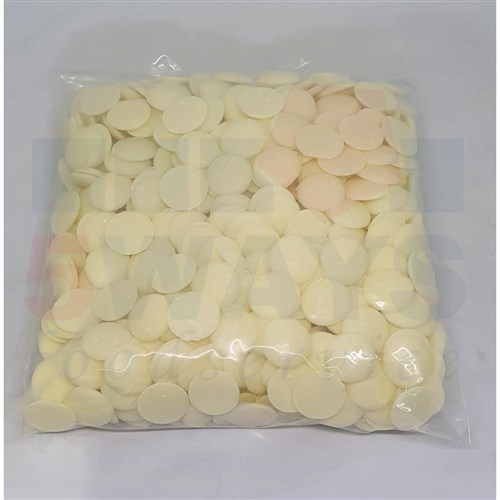 CHEFMASTER WHITE CHOCOLATE BUTTONS 1KG