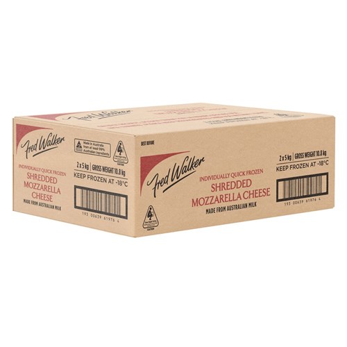 FRED WALKER MOZZARELLA SHRED IQF 2 X 5KG