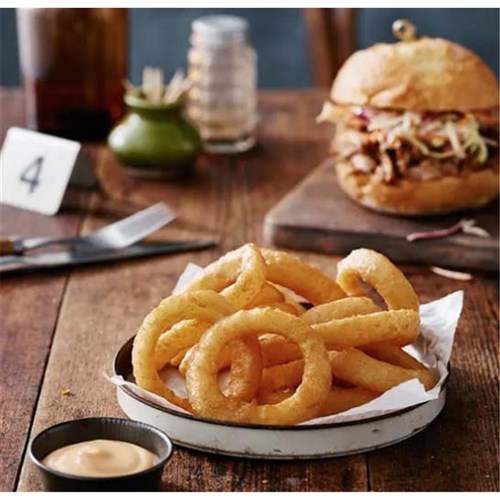 MCCAIN BEER BATTERED ONION RINGS 1KG