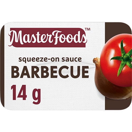 MASTERFOODS BBQ SAUCE P/C 100 X 14GM