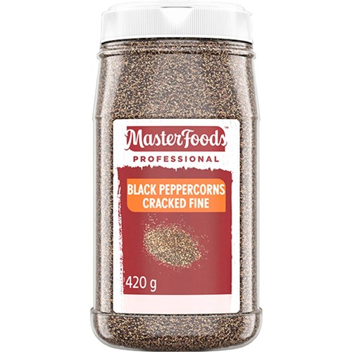 MASTERFOODS CRACKED BLACK PEPPER FINE 420GM