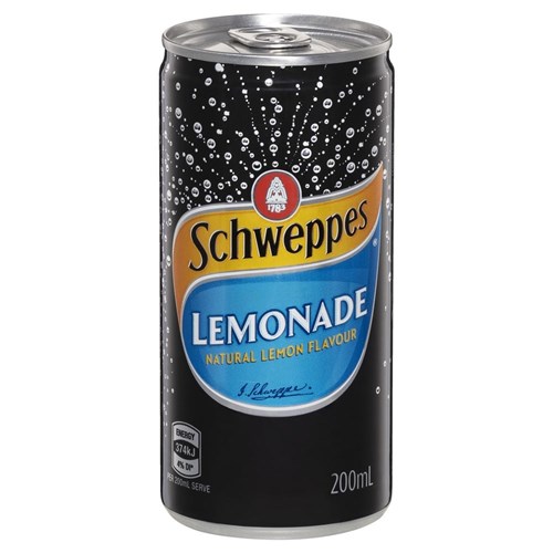 SCHWEPPES LEMONADE CAN 24 X 200ML