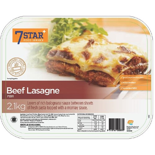 7 STAR BEEF LASAGNE 2.1KG