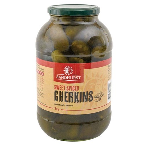 SANDHURST WHOLE SWEET SPICED GHERKIN 2KG